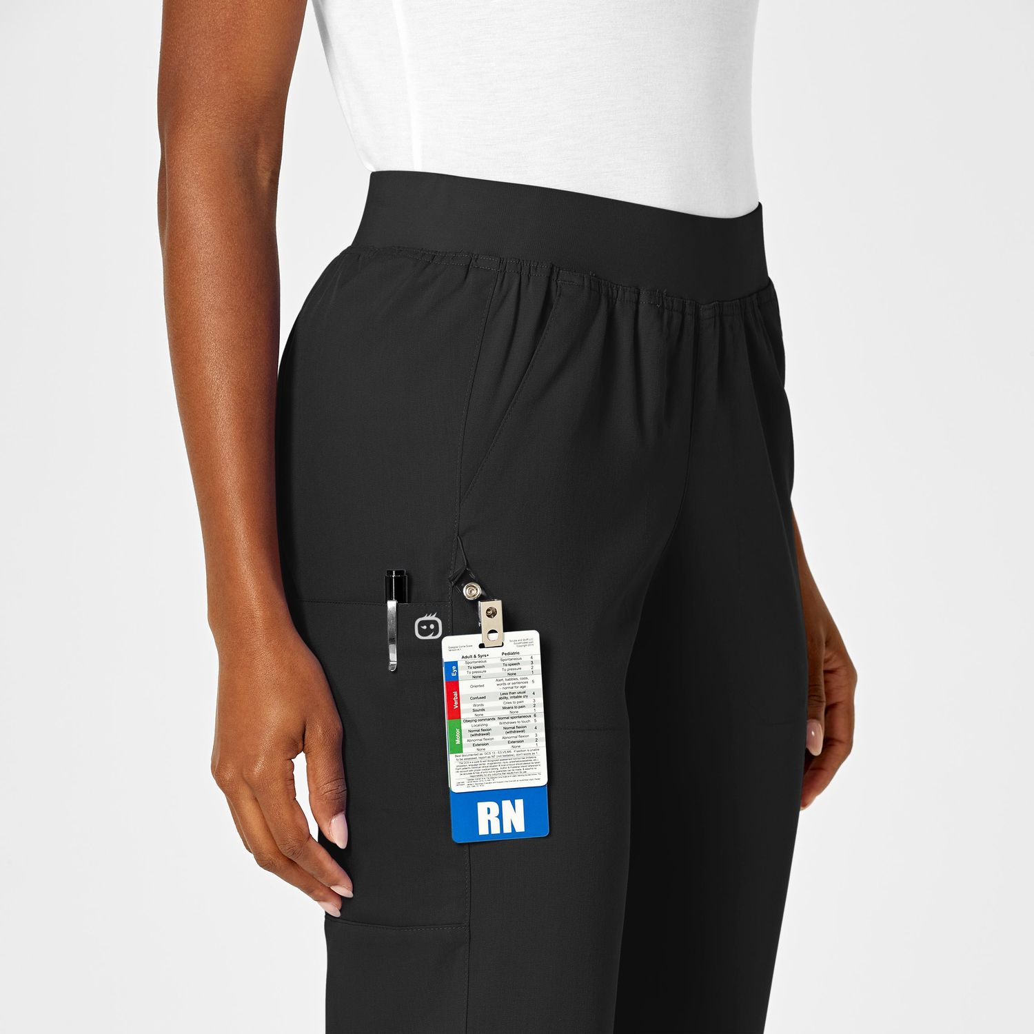 Pantalone donna 5419 cargo 7 tasche black
