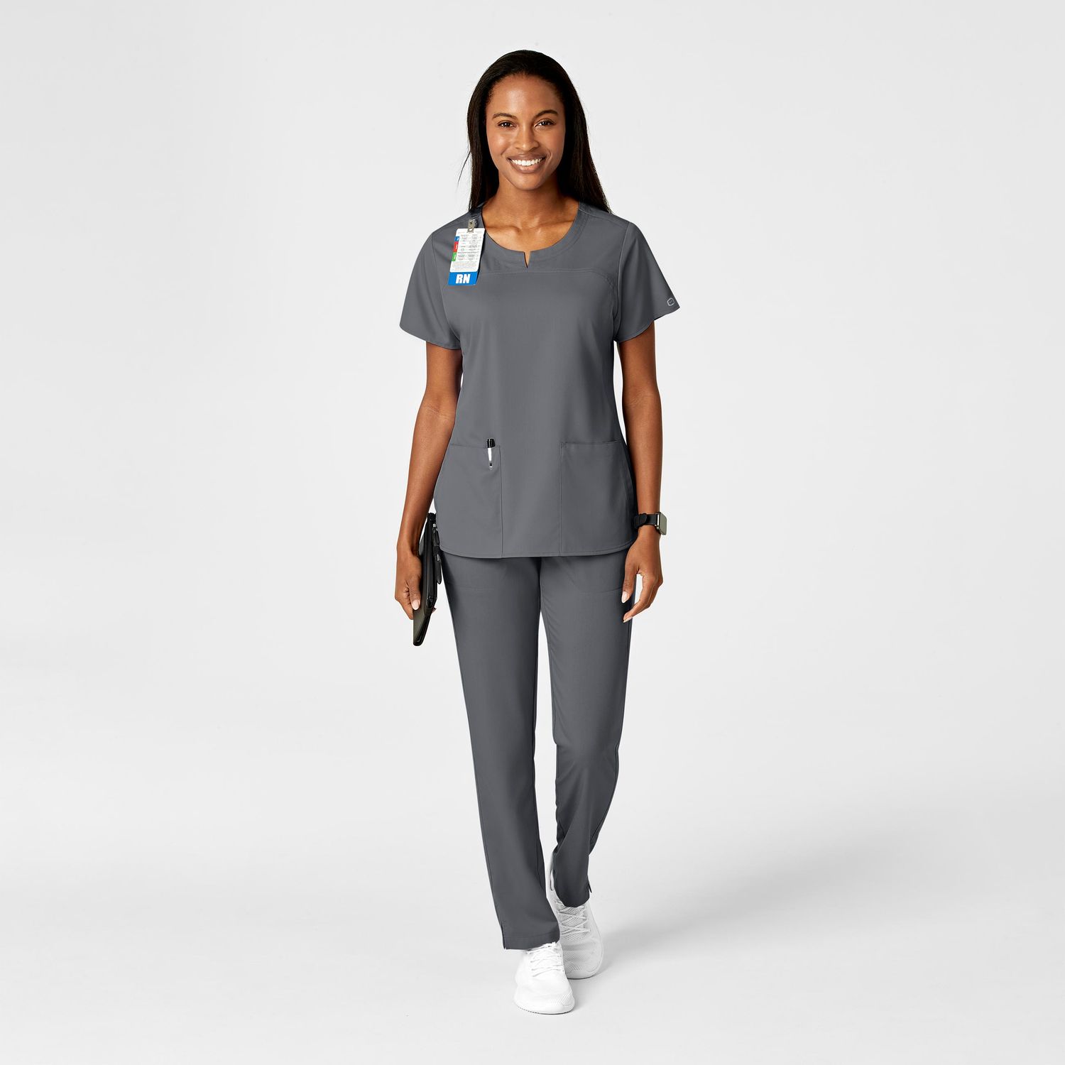 Pantalone donna 5419 cargo 7 tasche pewter