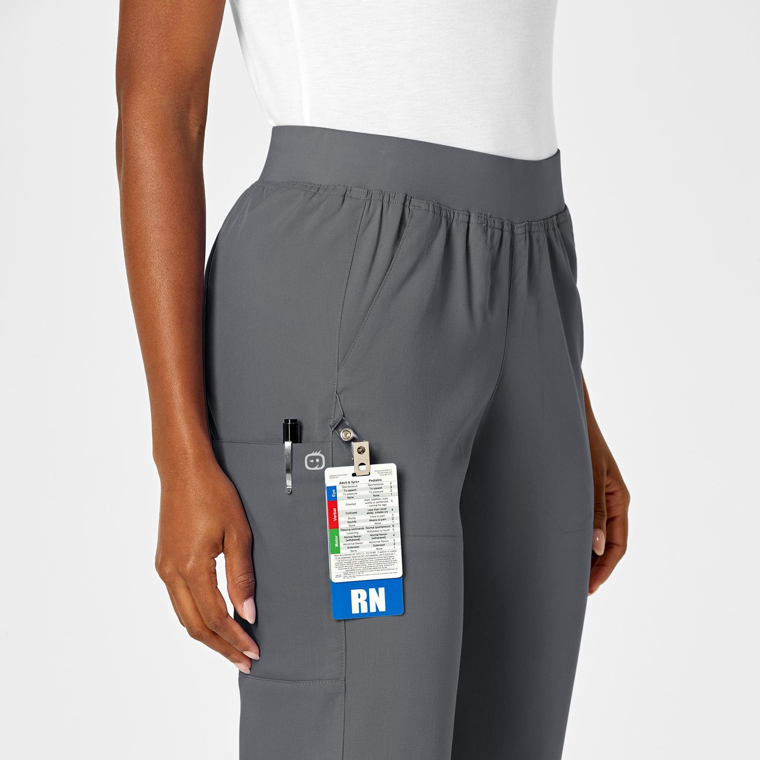 Pantalone donna 5419 cargo 7 tasche pewter