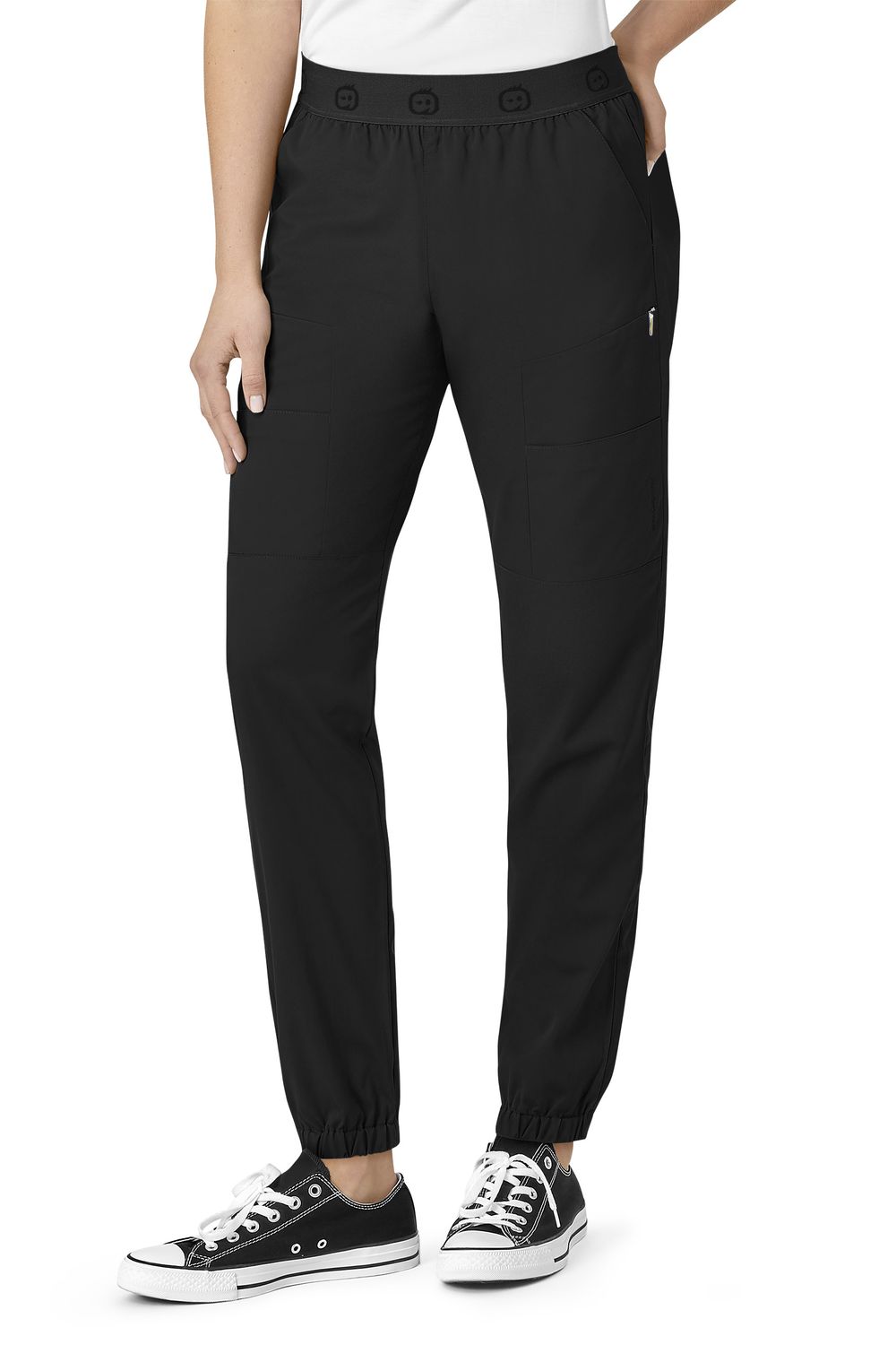Pantalone donna 5719 slim cargo jogger black
