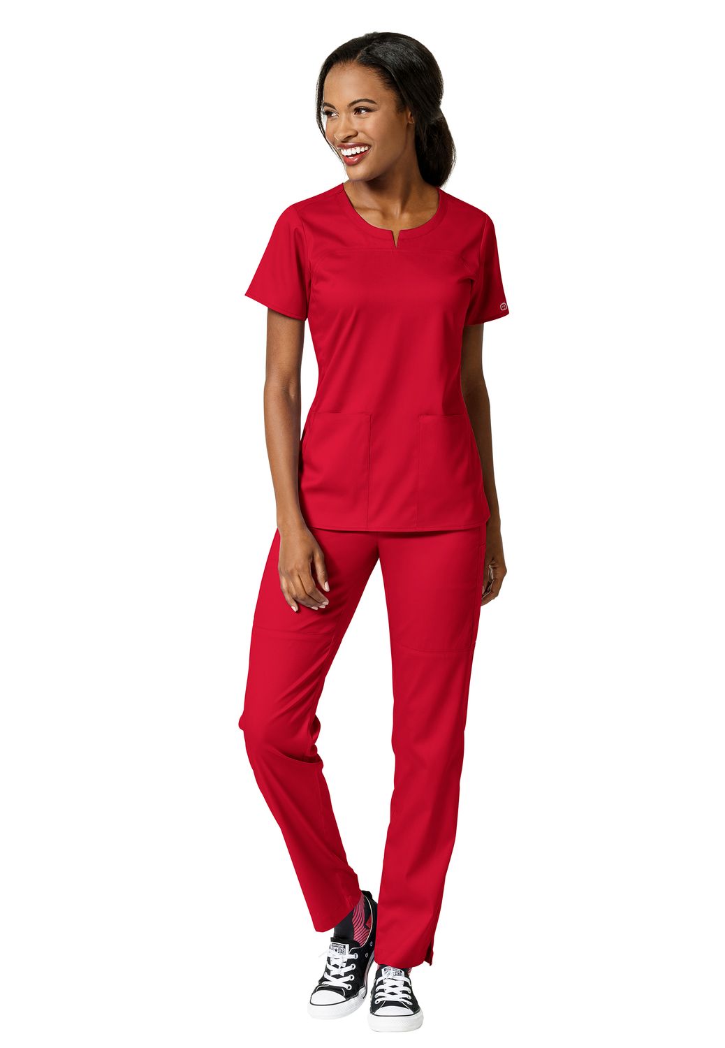 Casacca donna 6419 girocollo red