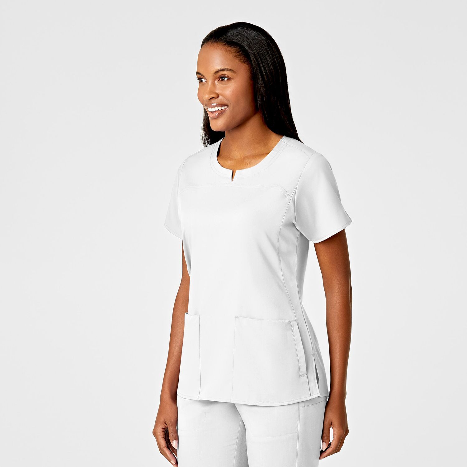 Casacca donna 6419 girocollo white