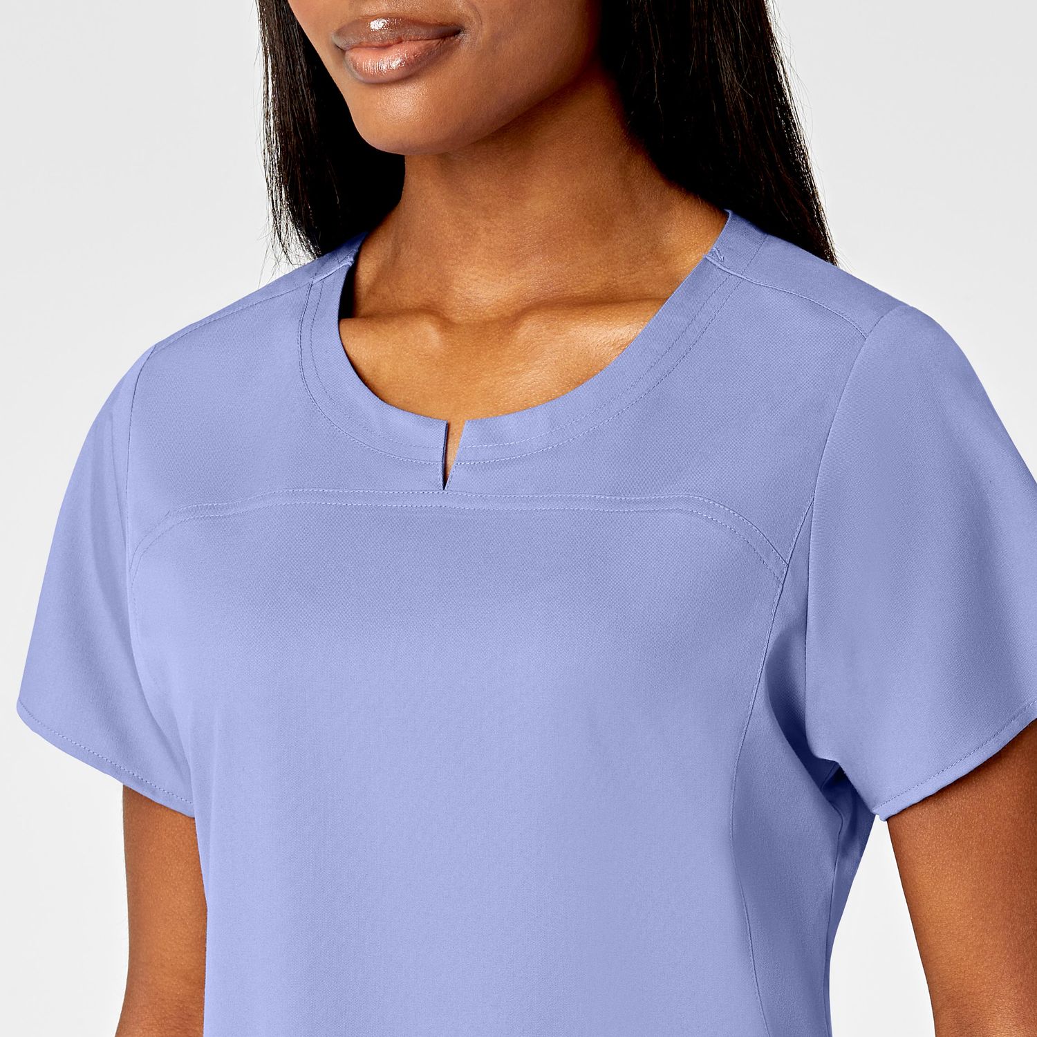 Casacca donna 6419 girocollo ceil blue