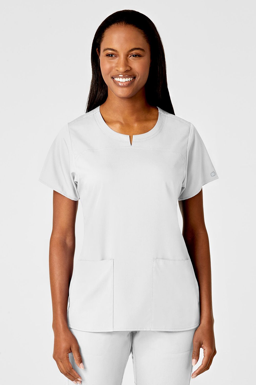 Casacca donna 6419 girocollo white