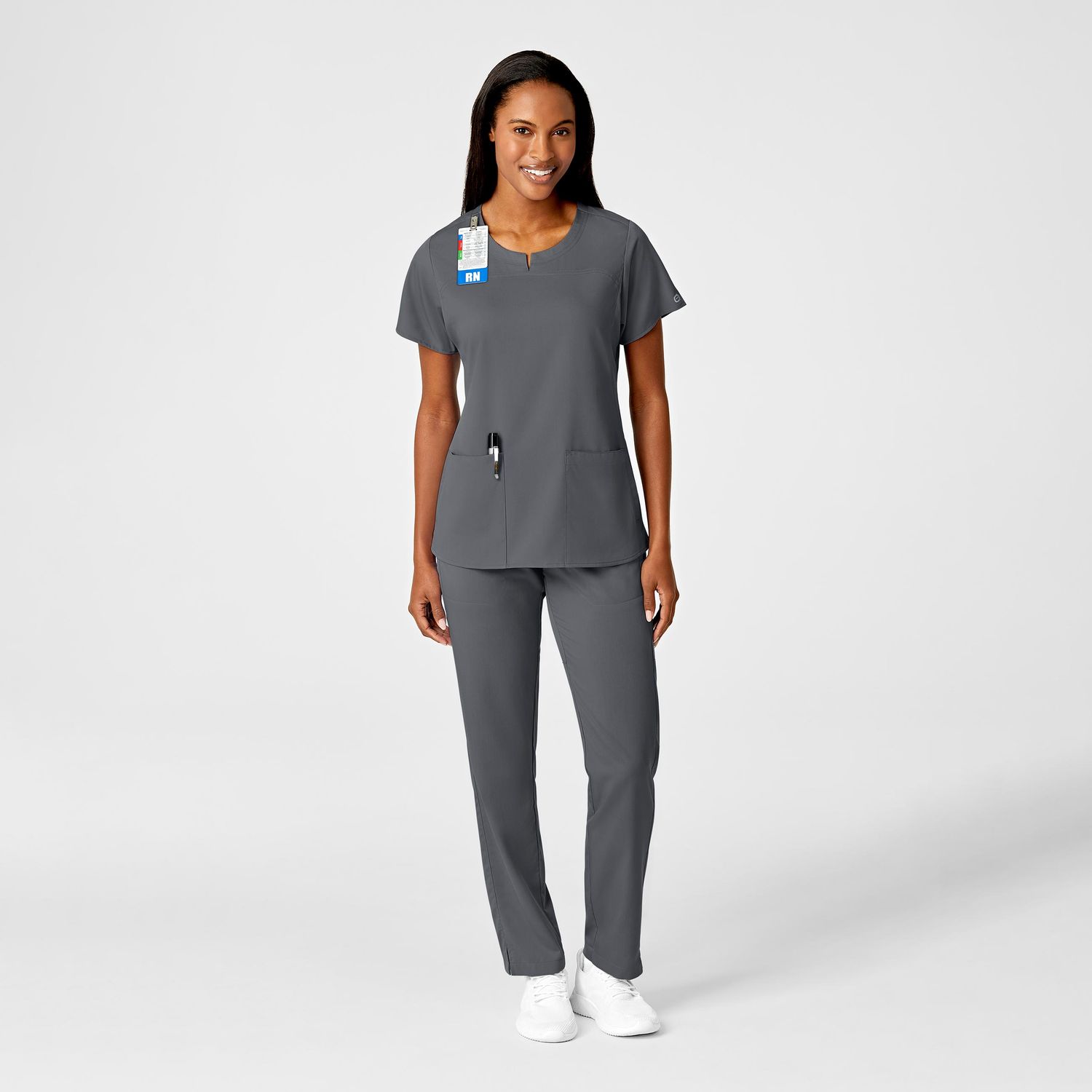 Casacca donna 6419 girocollo pewter