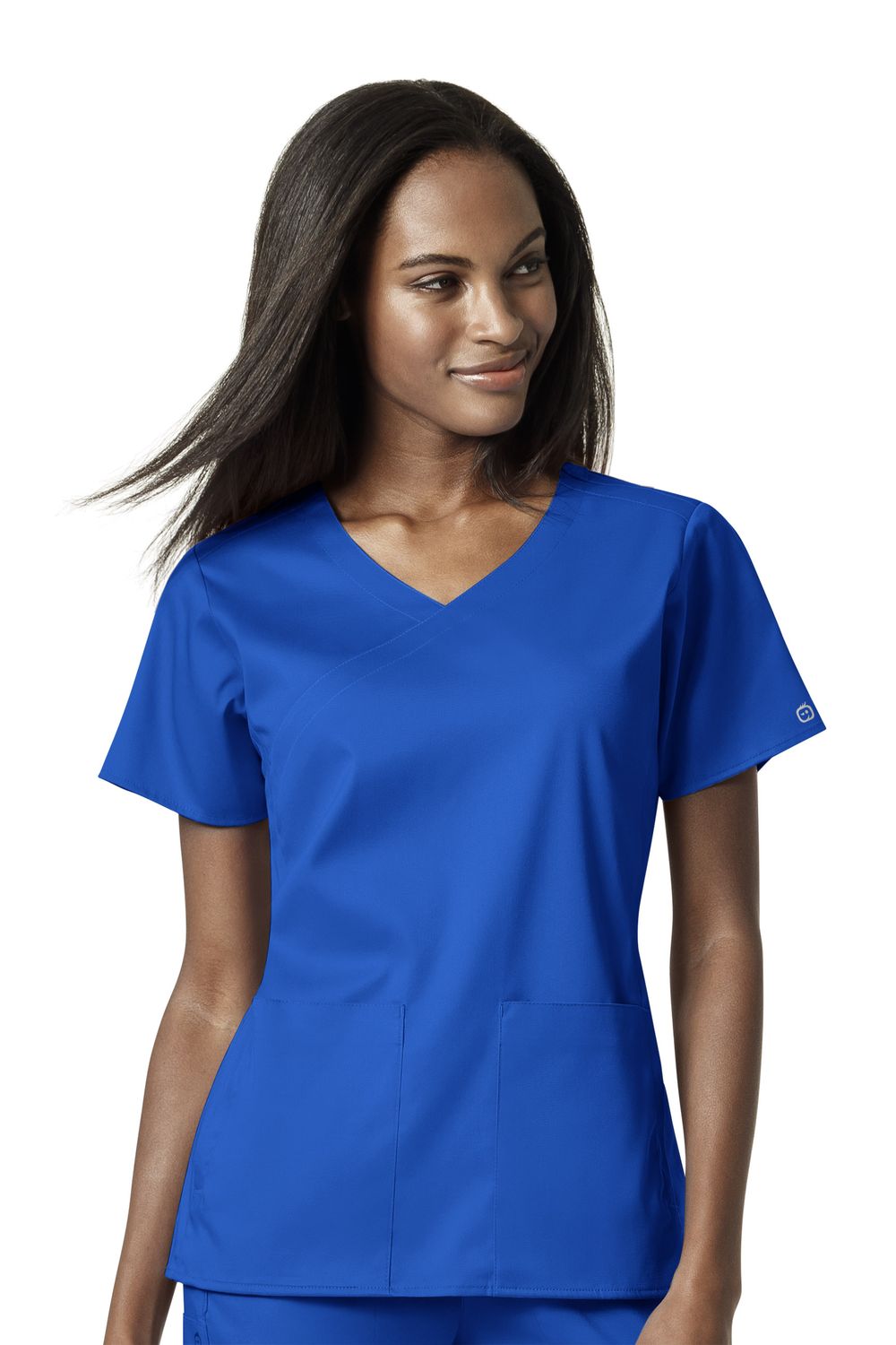 Casacca donna 6519 scollo a Y royal blue