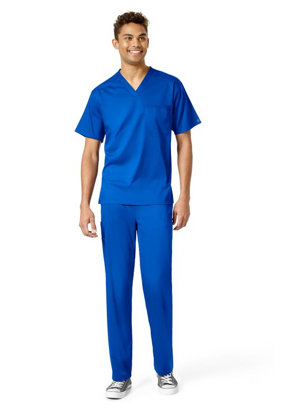 Casacca uomo 6619 scollo a V royal blue