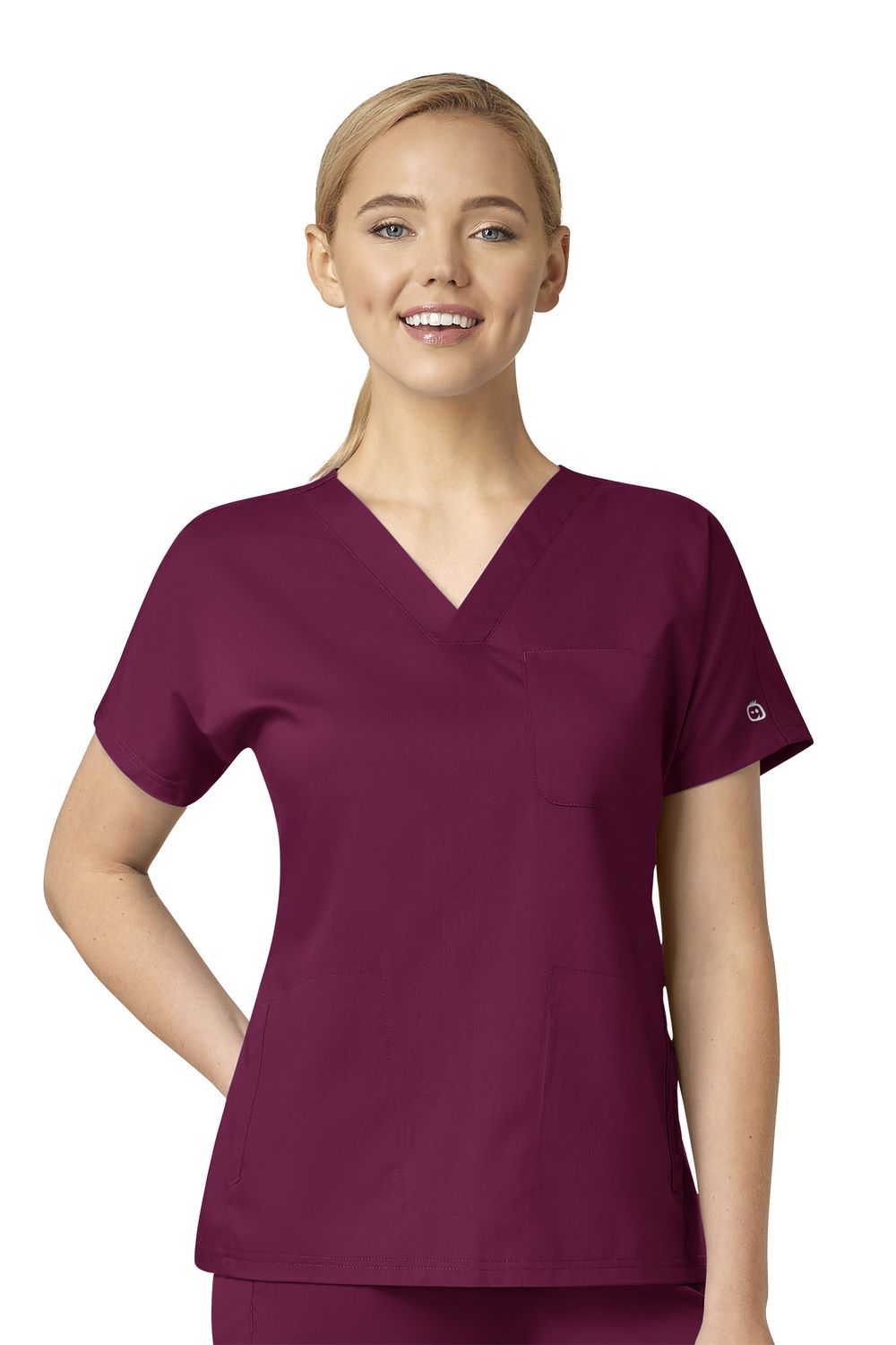 Casacca donna 6719 scollo a V wine