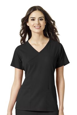 Casacca donna 6229 scollo a Y black