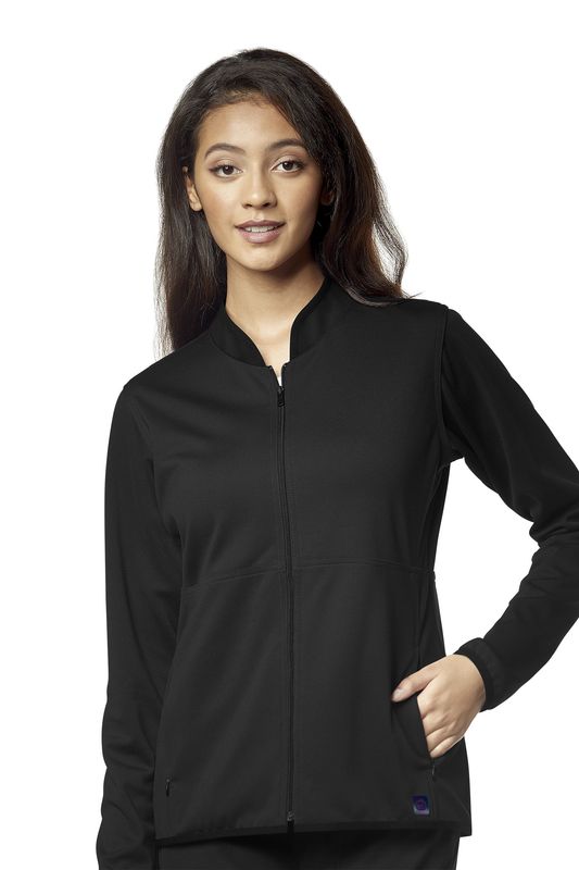 Felpa donna 8919 zip black