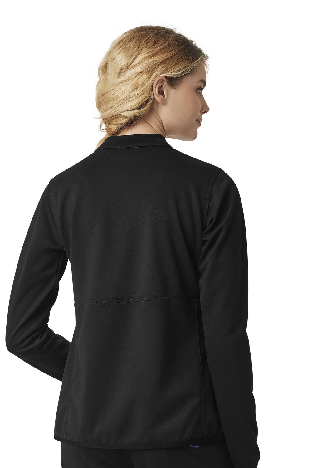 Felpa donna 8919 zip black