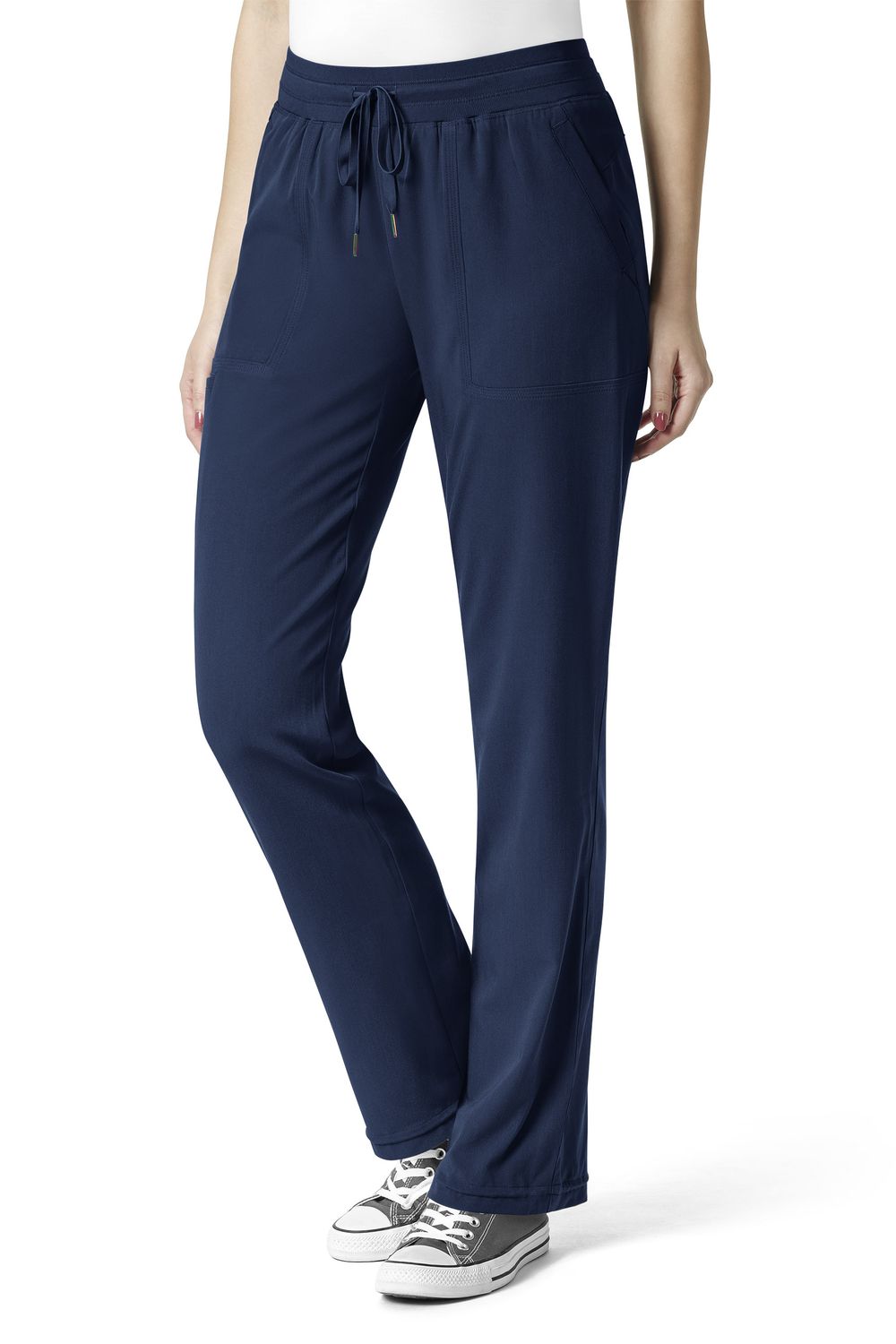 Pantalone donna 5129 orlo convertibile navy blue