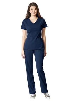 Pantalone donna 5129 orlo convertibile navy blue