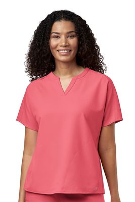Casacca donna 6228 scollo alla coreana papaya