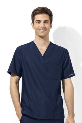 Casacca uomo 6213 scollo a V navy blue