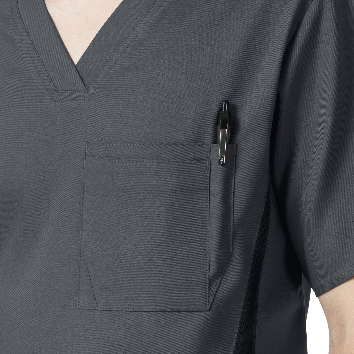 Casacca uomo 6213 scollo a V pewter