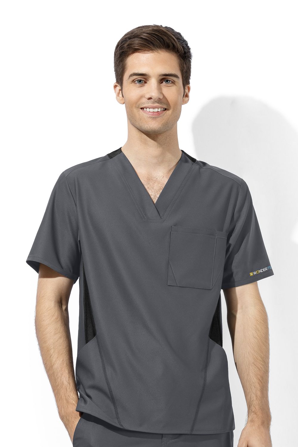 Casacca uomo 6213 scollo a V pewter