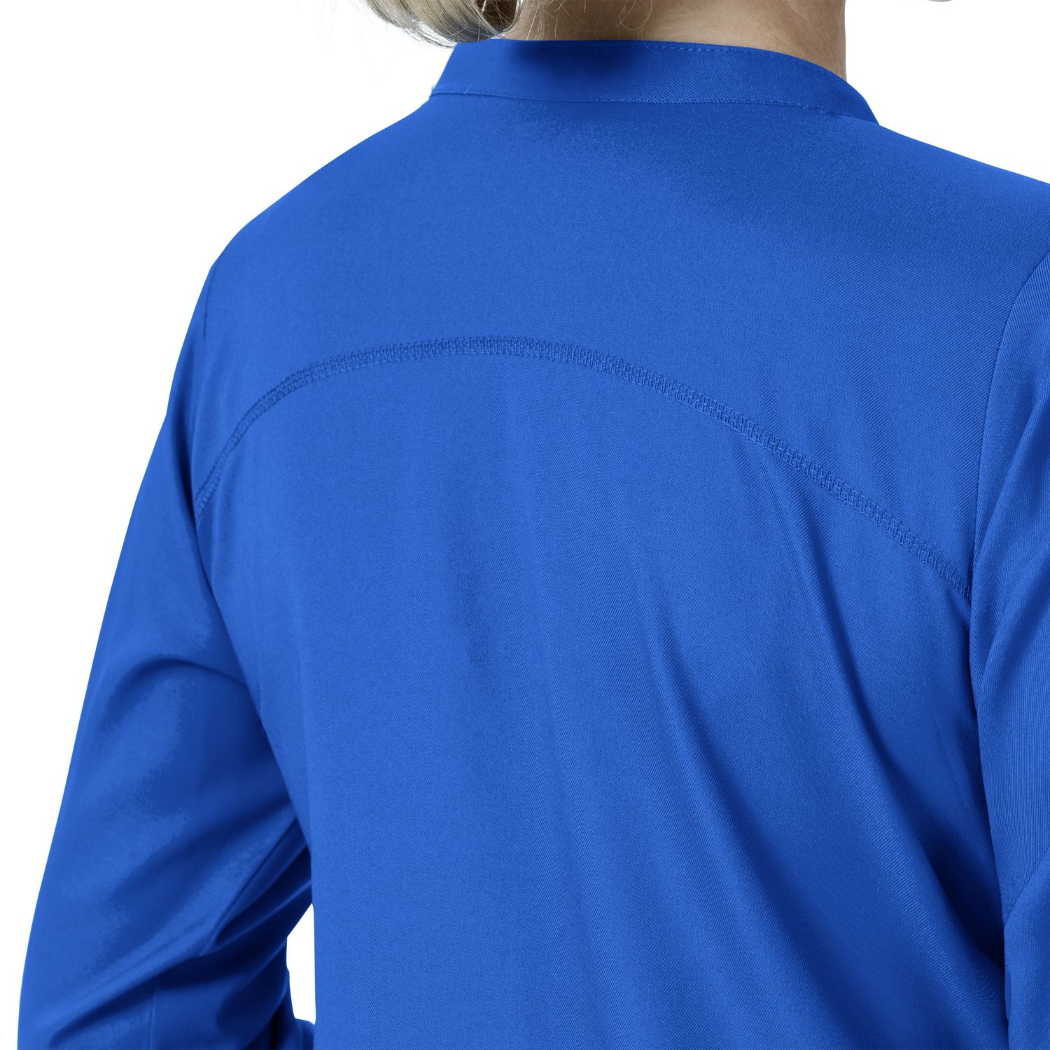 Felpa donna 8213 zip lunga royal blue