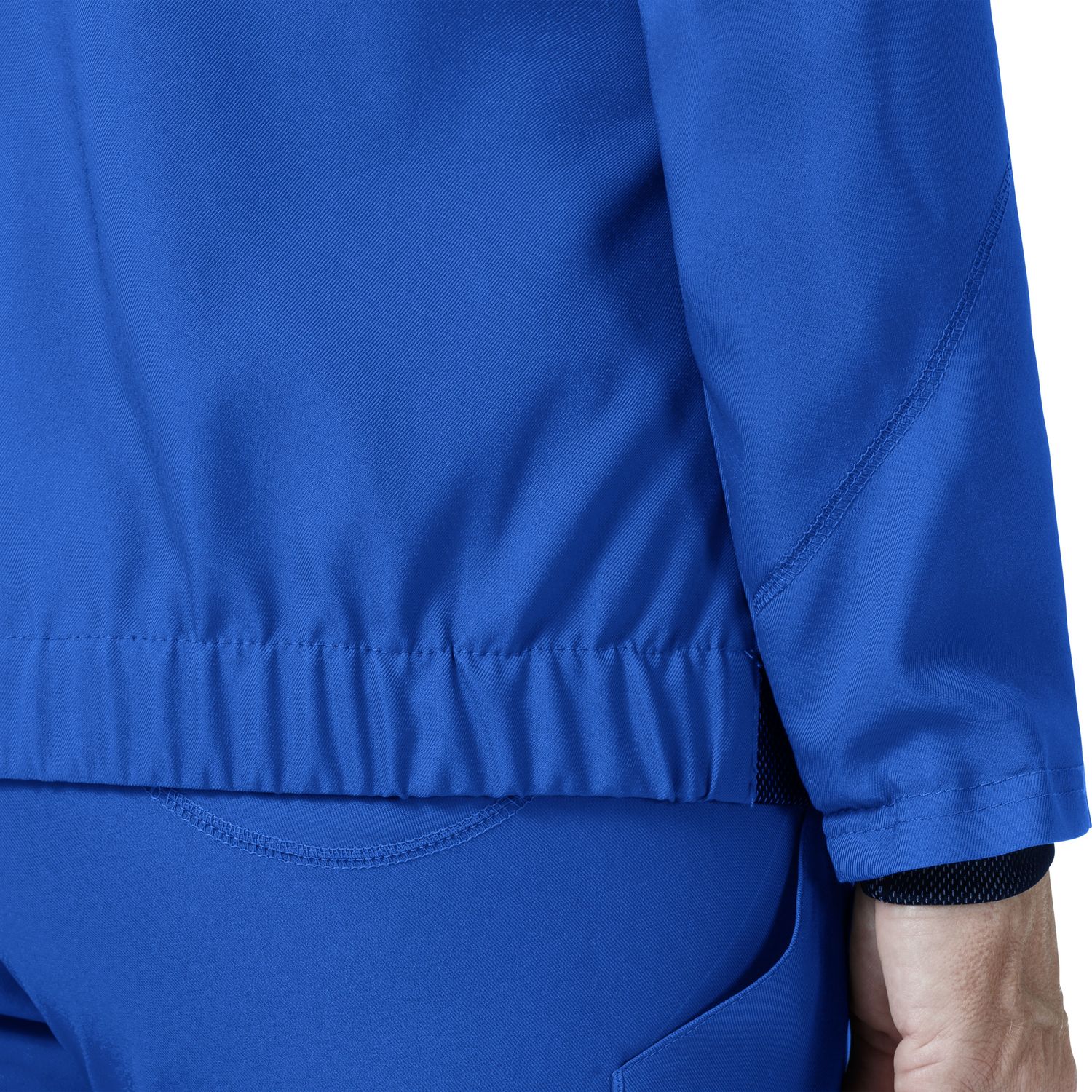 Felpa donna 8213 zip lunga royal blue