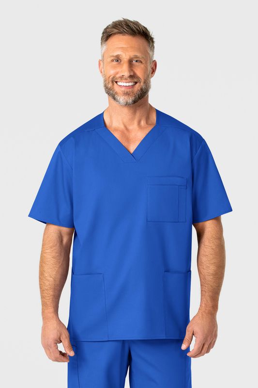 Casacca uomo 103 scollo a V royal blue