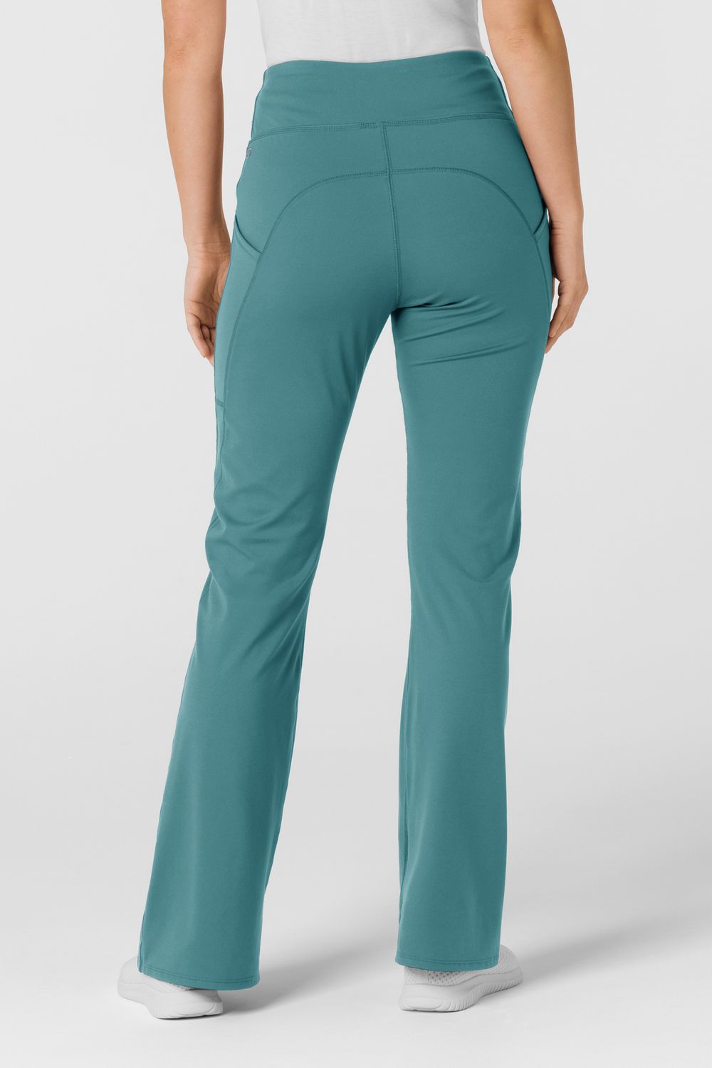Pantalone donna 5459 yoga svasato vintage teal