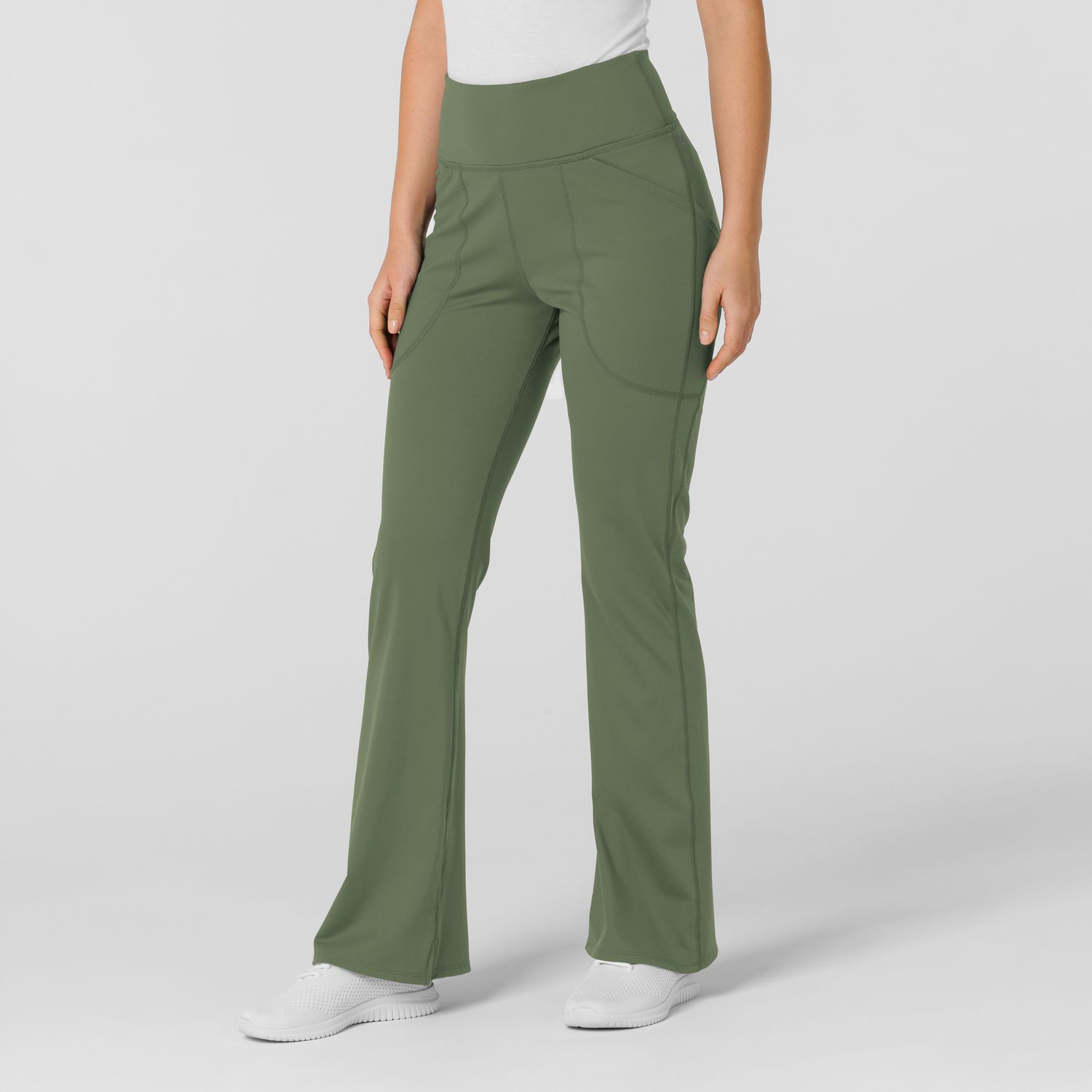 Pantalone donna 5459 yoga svasato olive