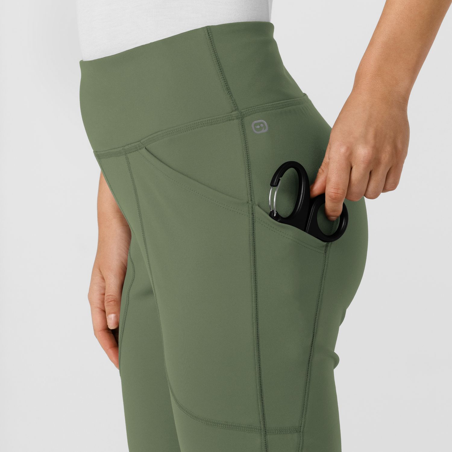 Pantalone donna 5459 yoga svasato olive