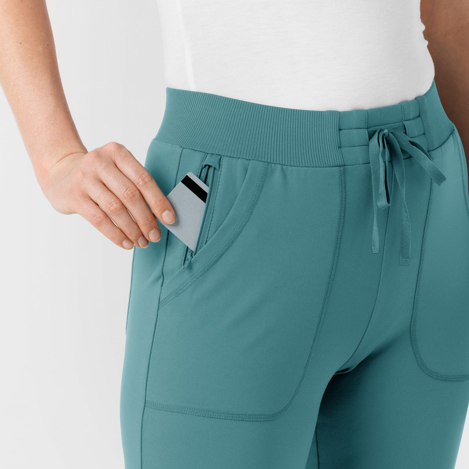 Pantalone donna 5259 slim vintage teal