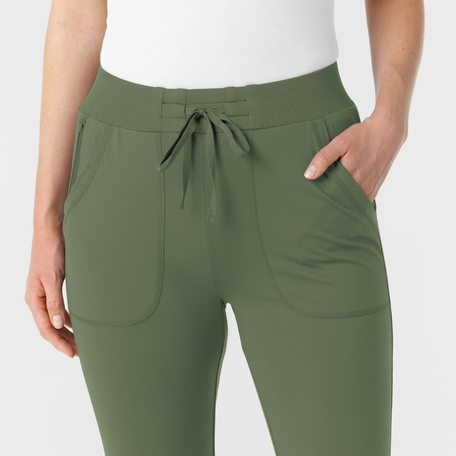 Pantalone donna 5259 slim olive