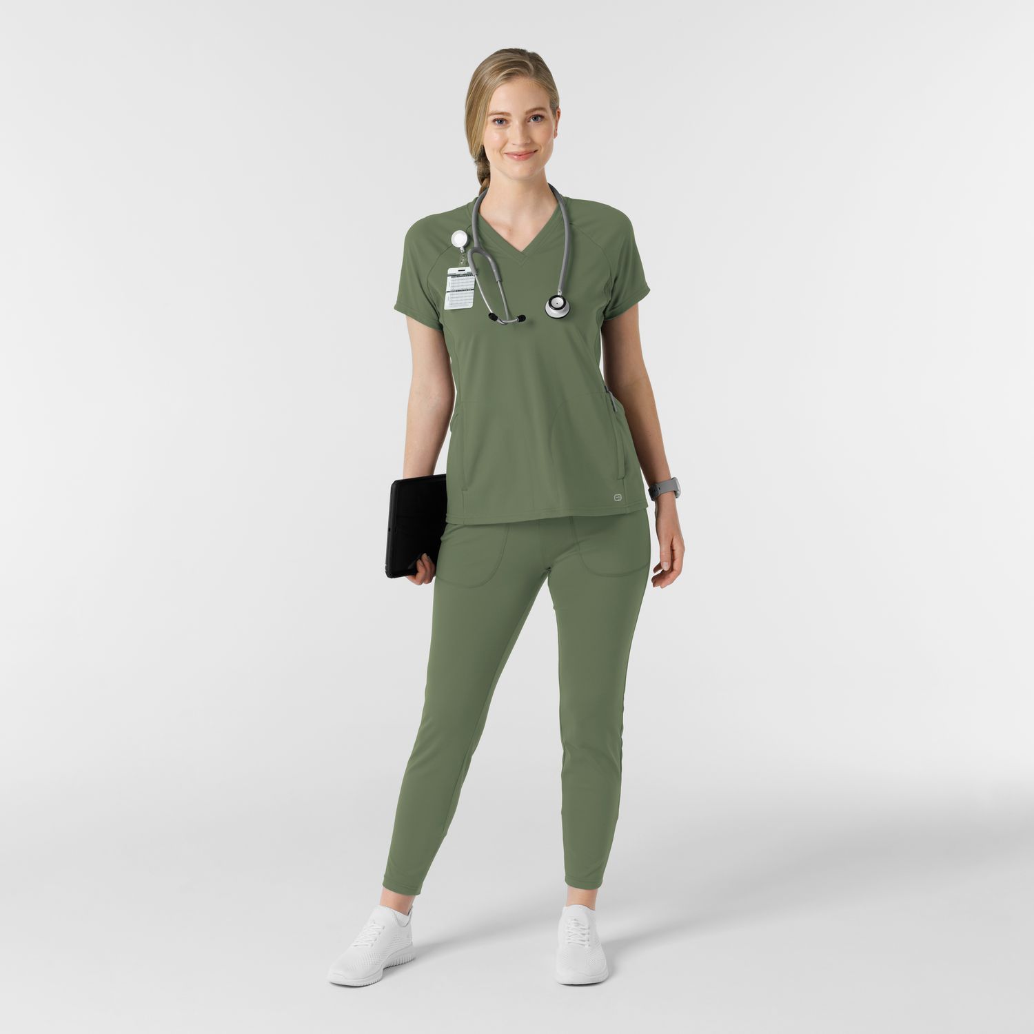 Pantalone donna 5259 slim olive