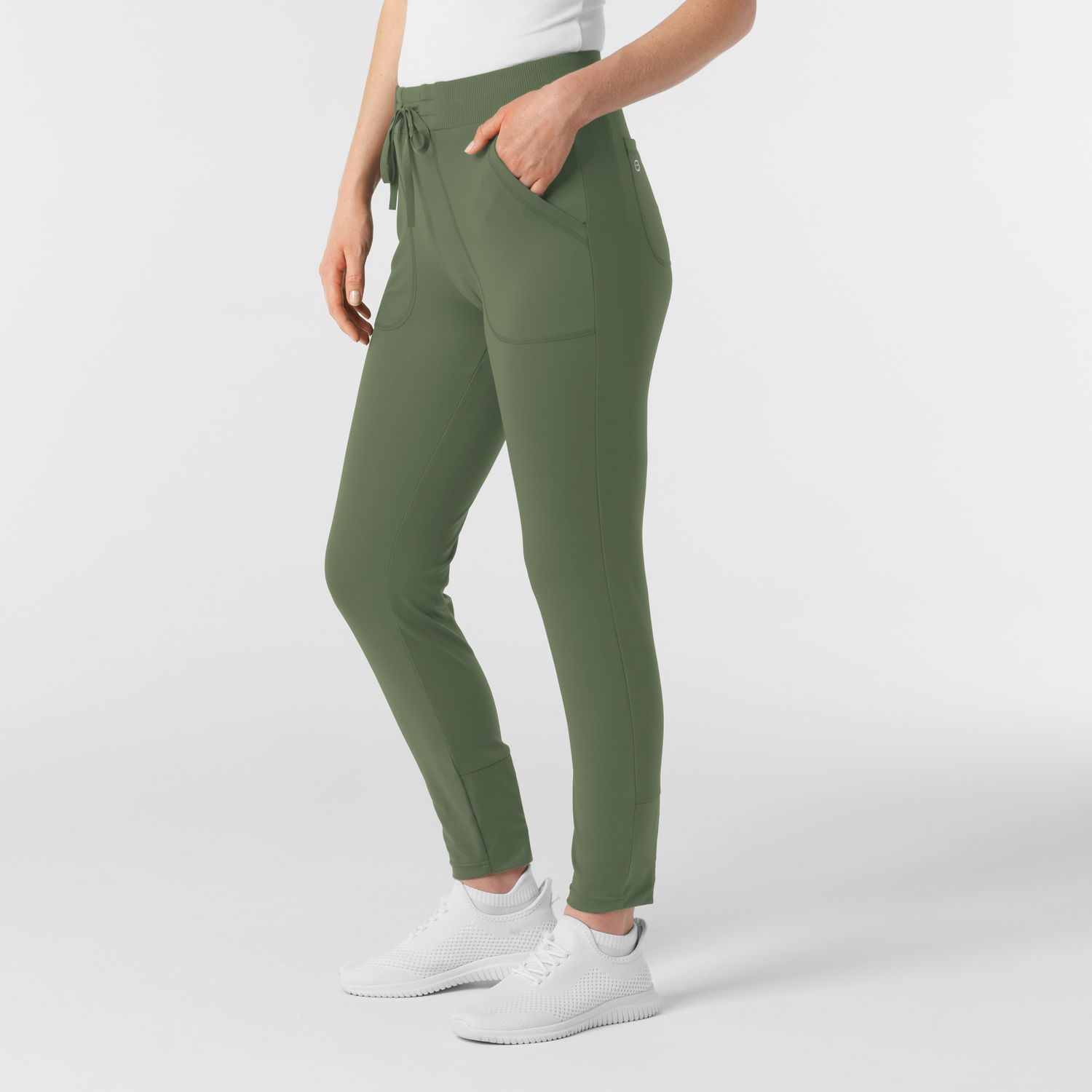 Pantalone donna 5259 slim olive
