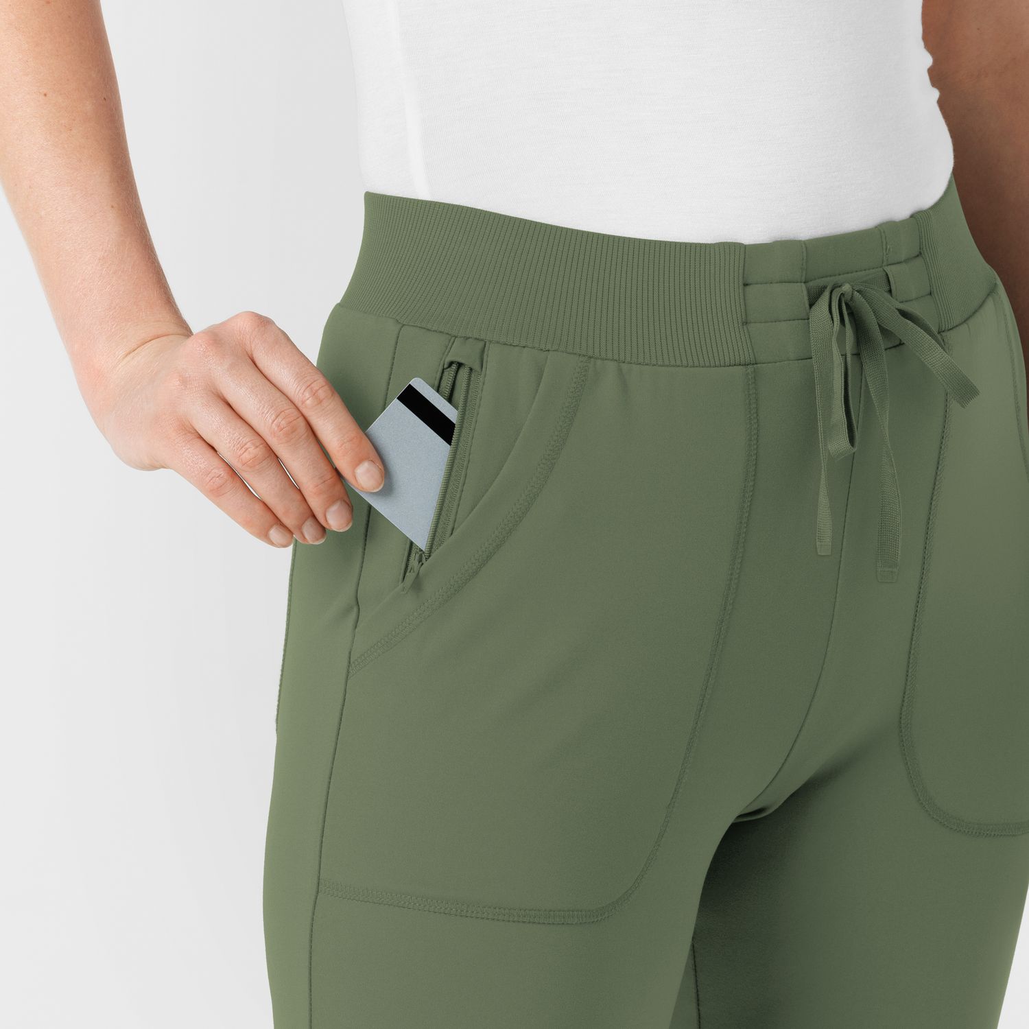 Pantalone donna 5259 slim olive