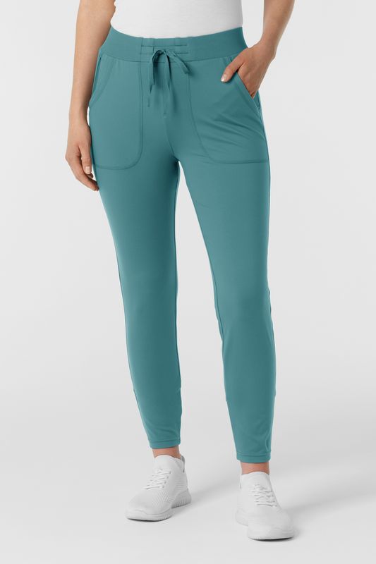Pantalone donna 5259 slim vintage teal