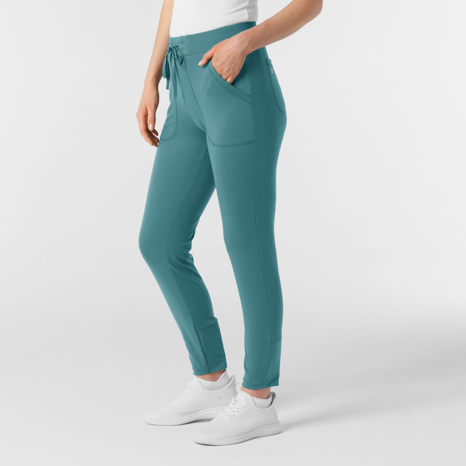 Pantalone donna 5259 slim vintage teal