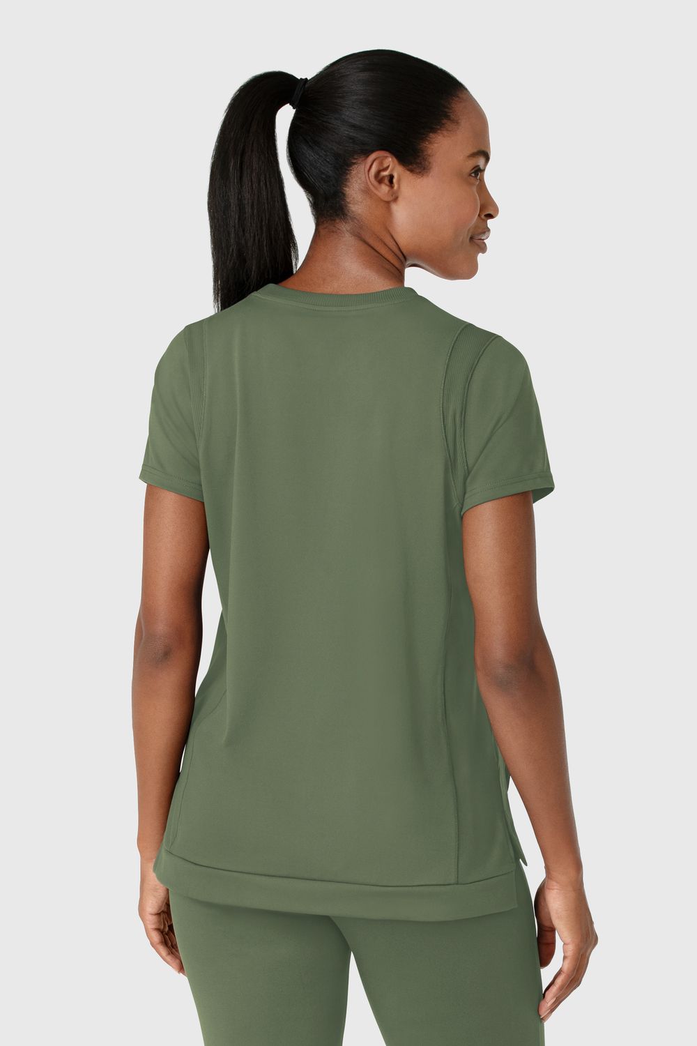 Casacca donna 6359 girocollo olive