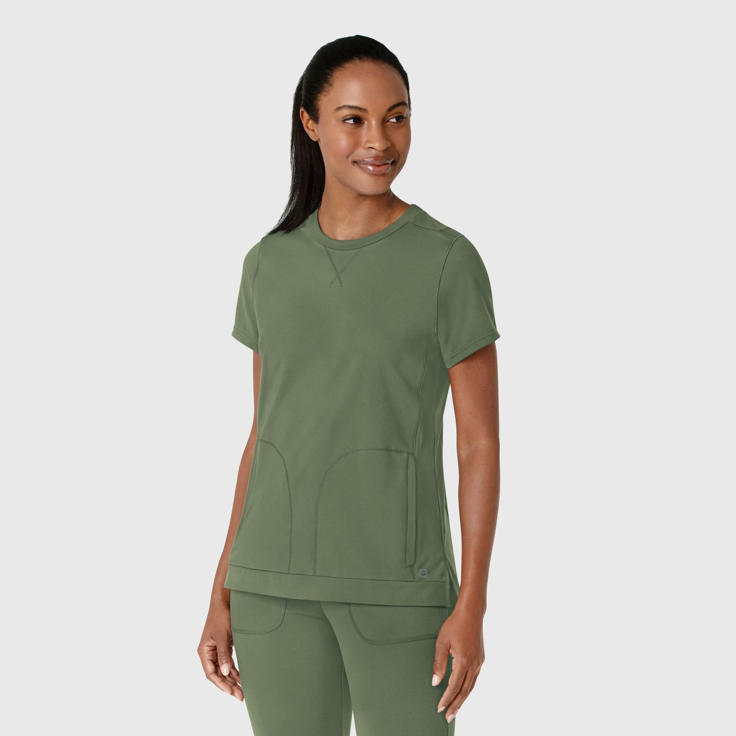 Casacca donna 6359 girocollo olive