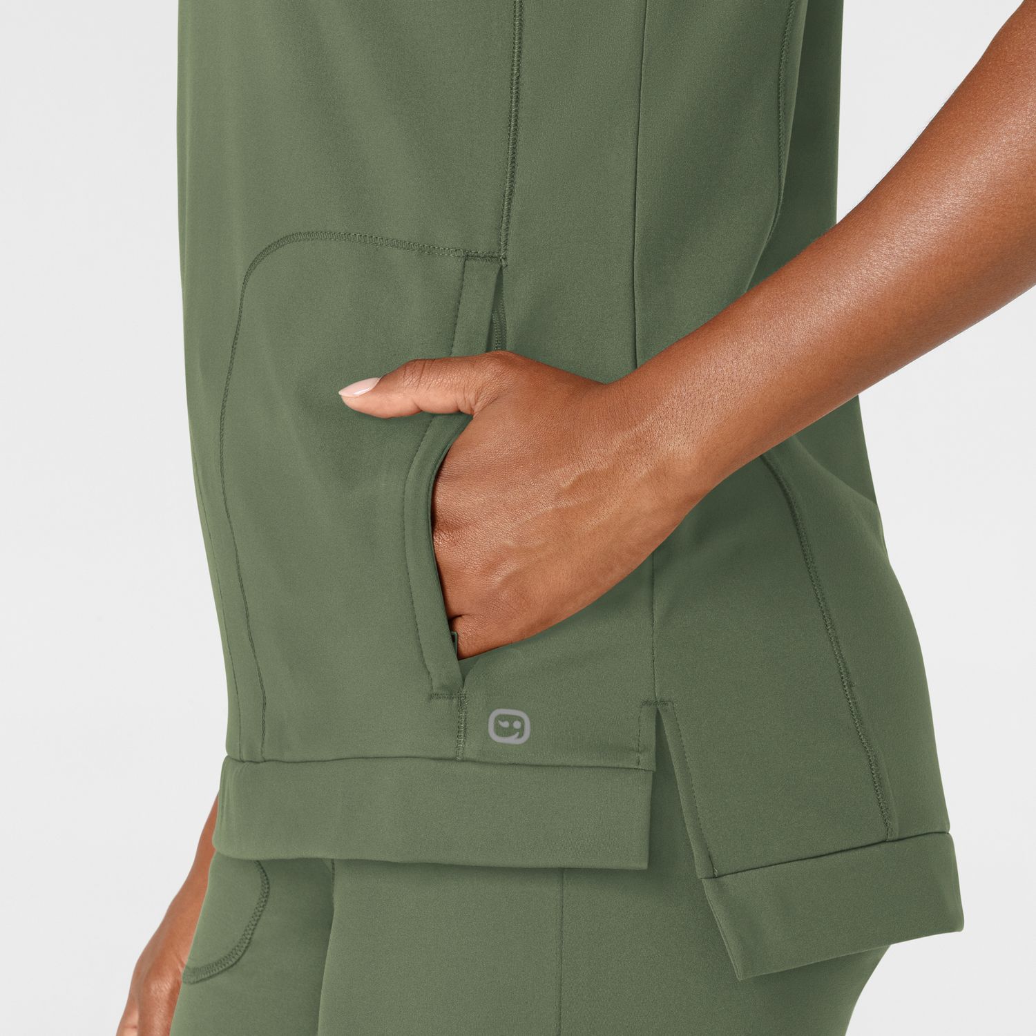 Casacca donna 6359 girocollo olive