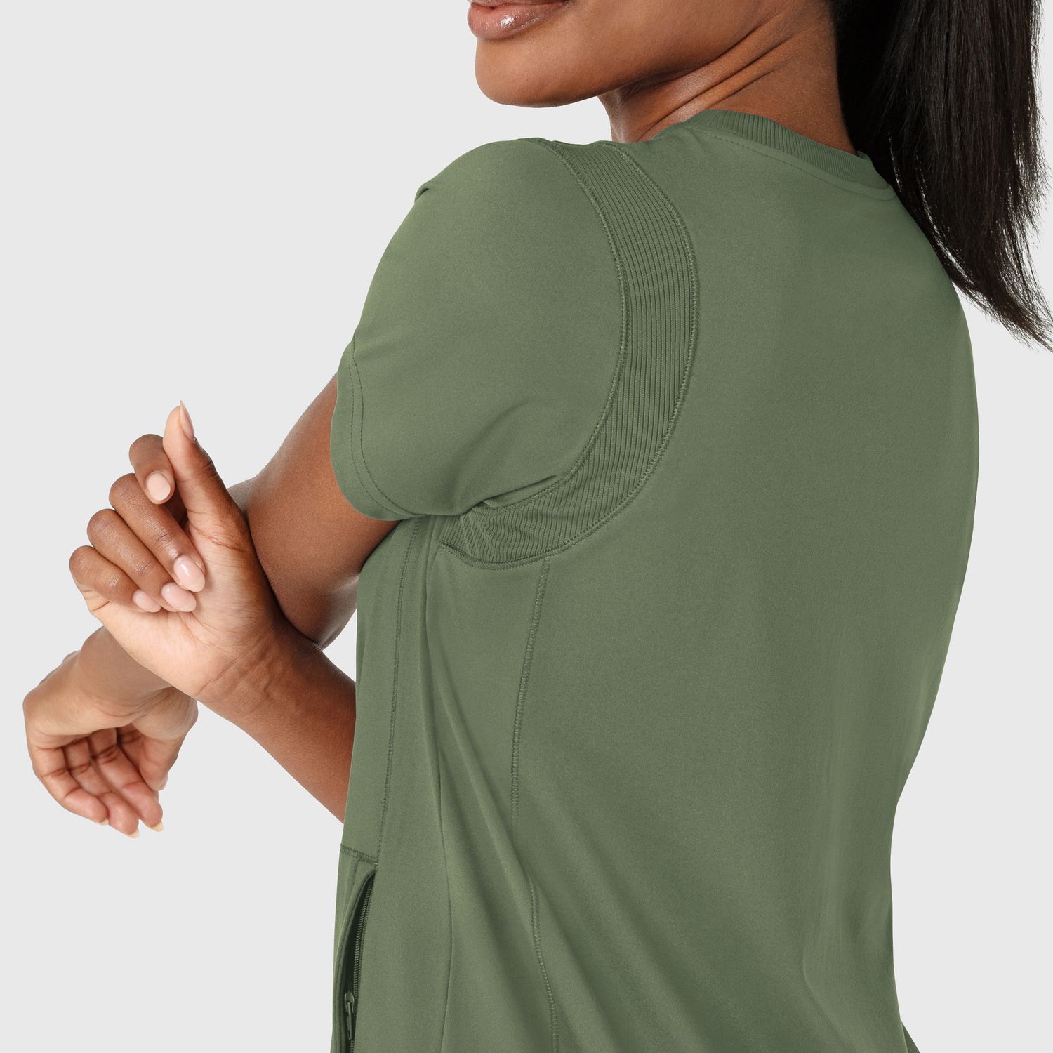 Casacca donna 6359 girocollo olive
