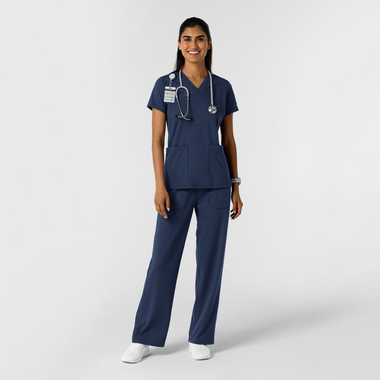 Pantalone donna 5559 largo navy blue