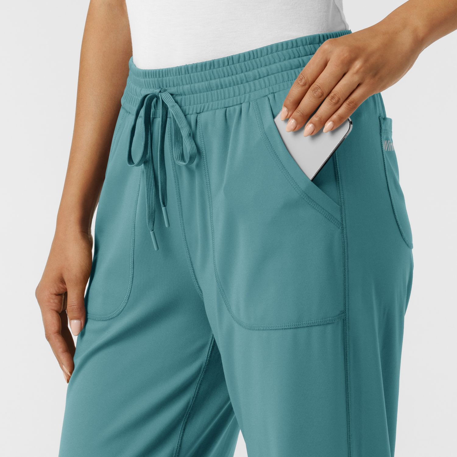 Pantalone donna 5559 largo vintage teal