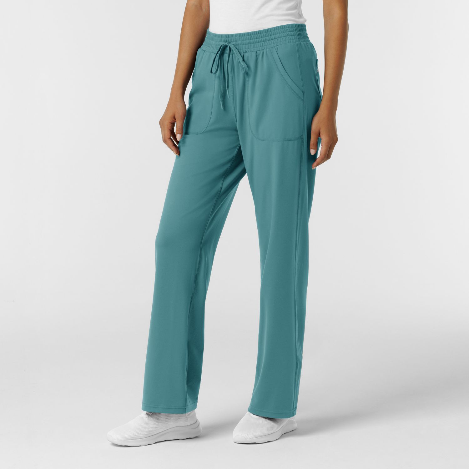 Pantalone donna 5559 largo vintage teal