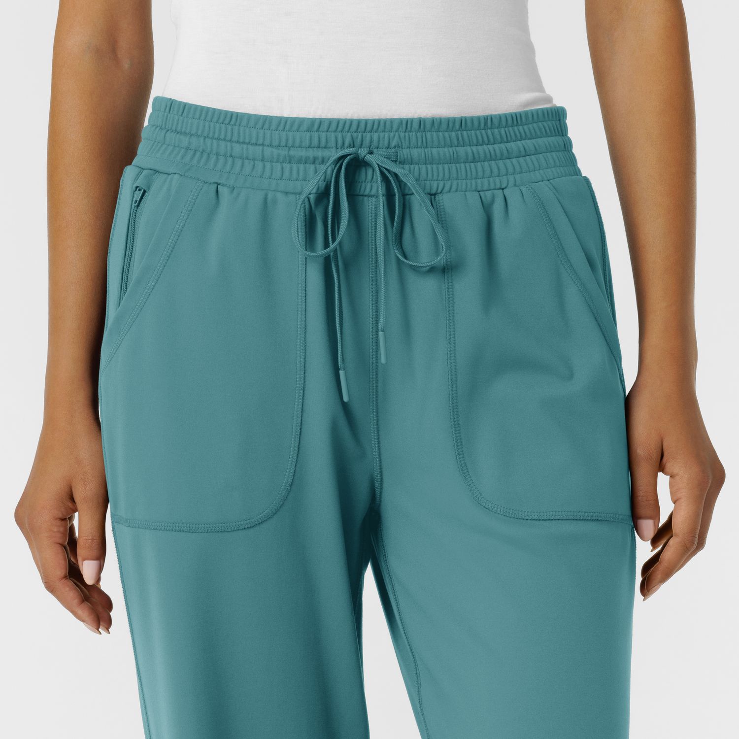 Pantalone donna 5559 largo vintage teal