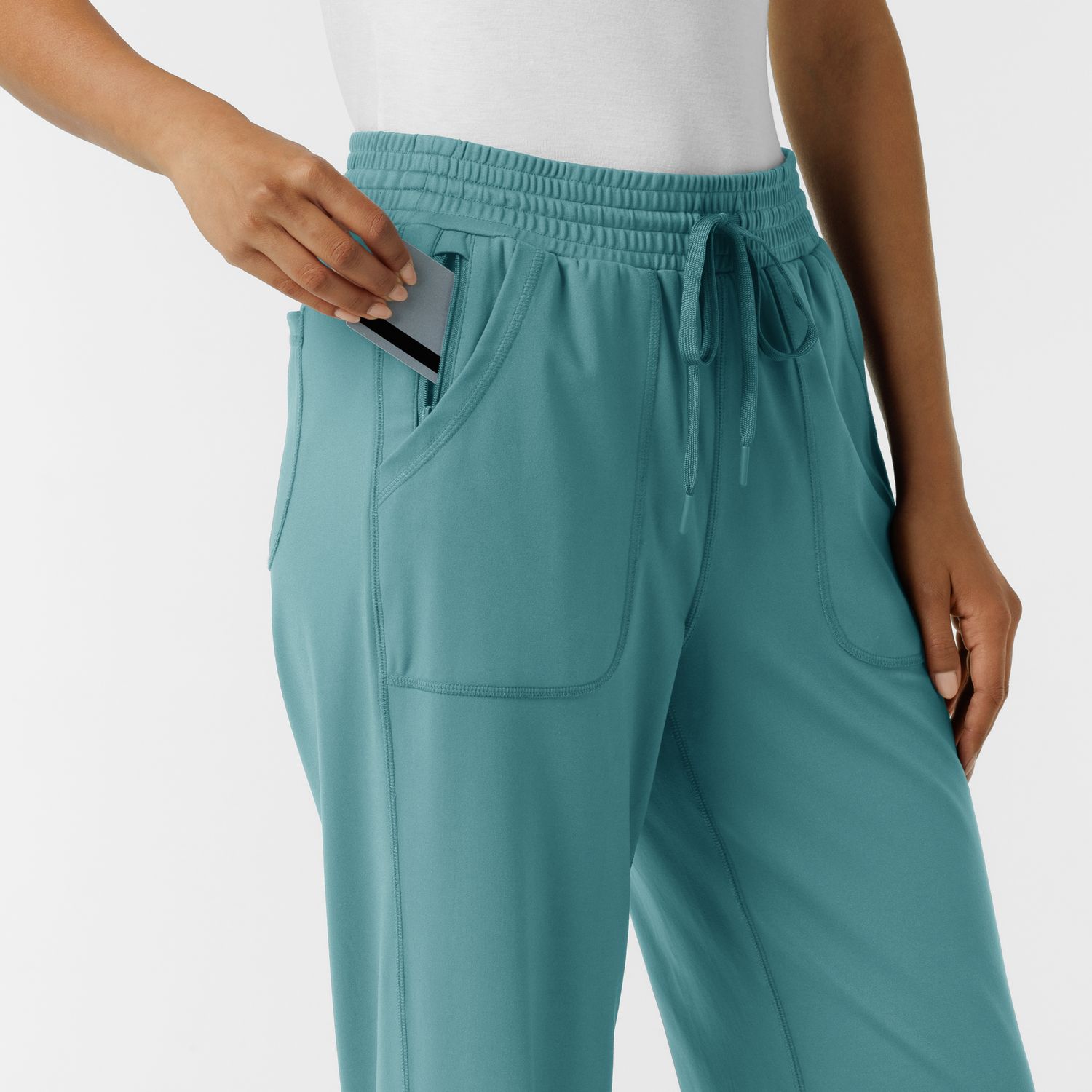 Pantalone donna 5559 largo vintage teal