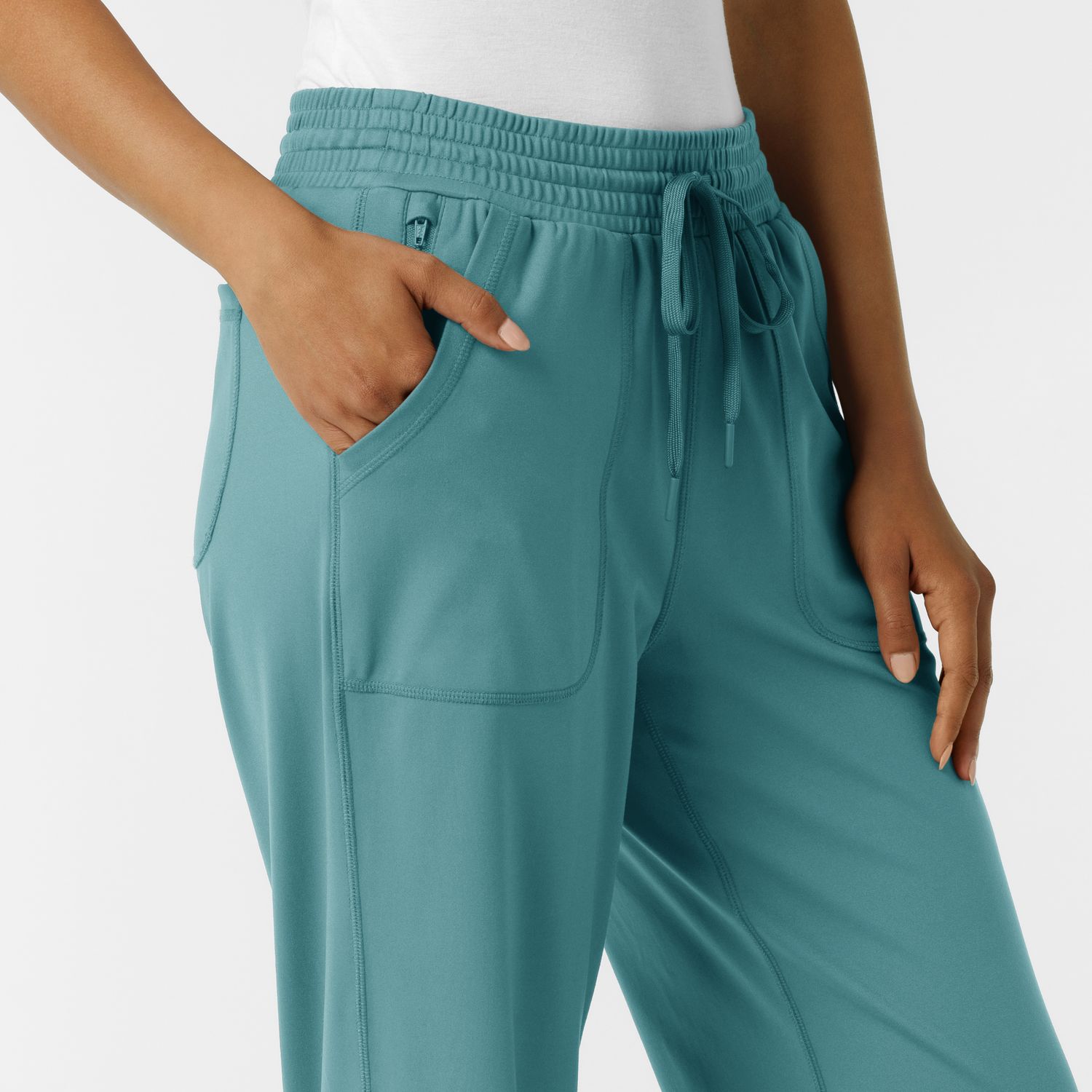 Pantalone donna 5559 largo vintage teal