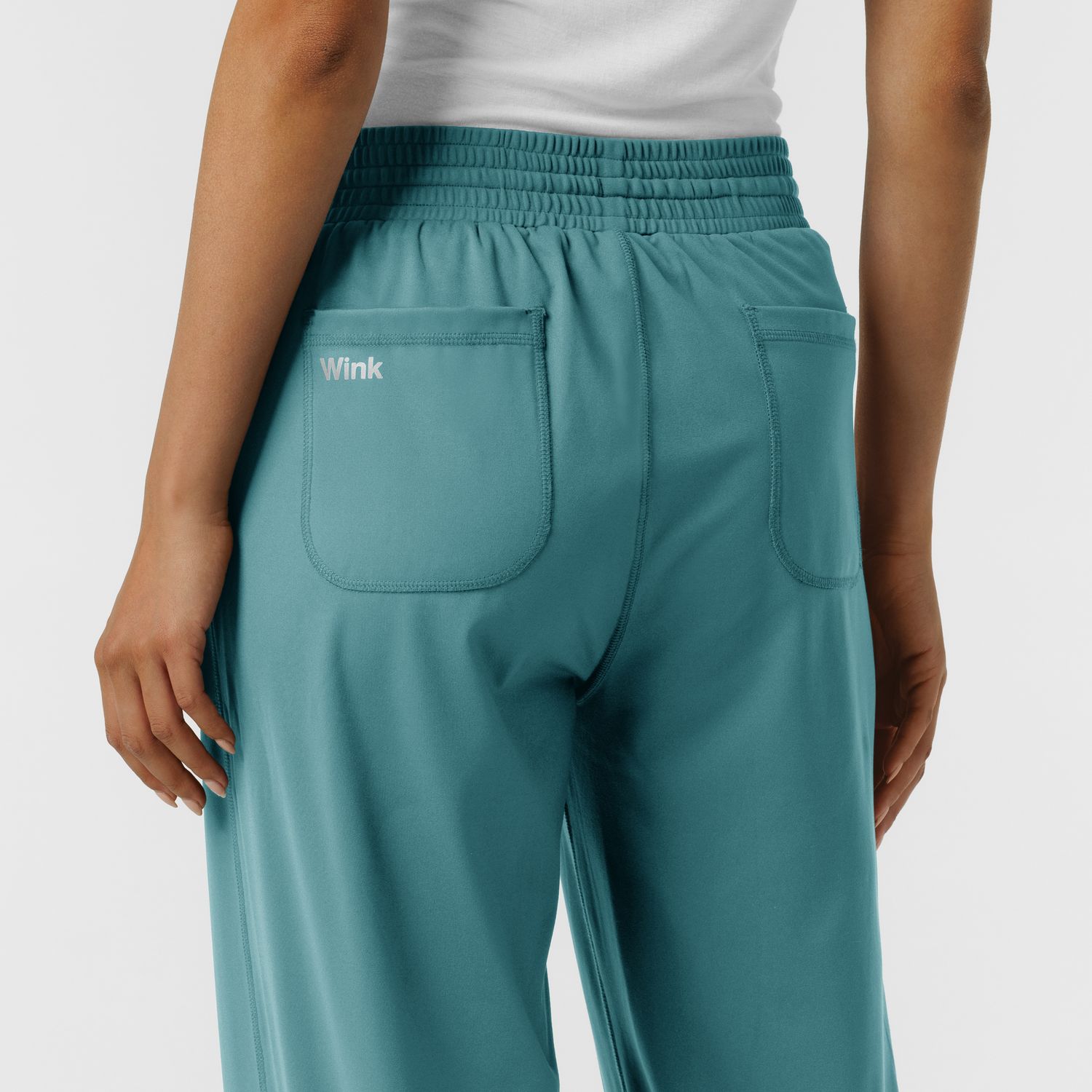 Pantalone donna 5559 largo vintage teal