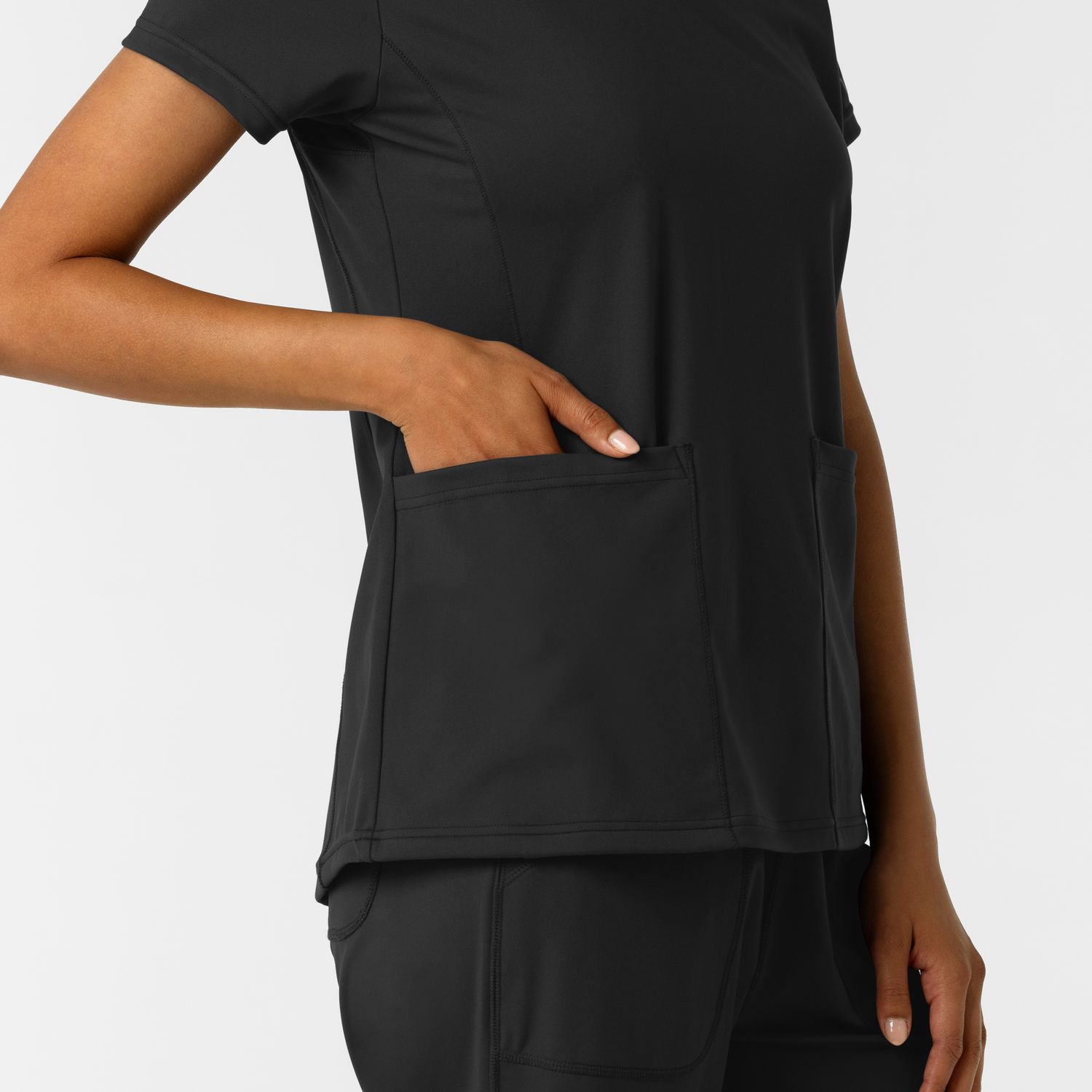 Casacca donna 6559 scollo a V black