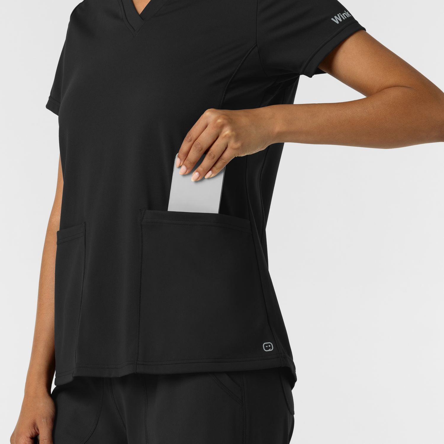 Casacca donna 6559 scollo a V black