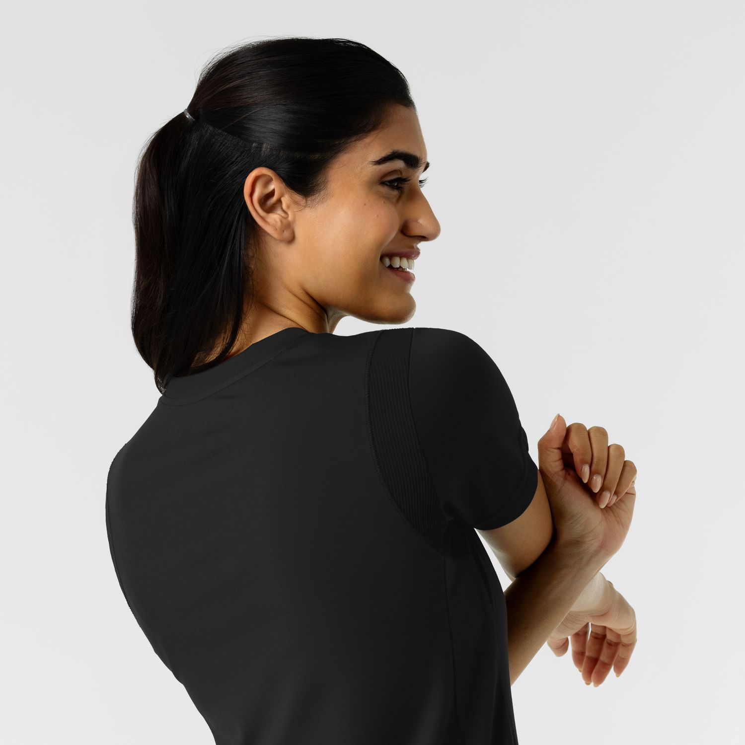 Casacca donna 6559 scollo a V black