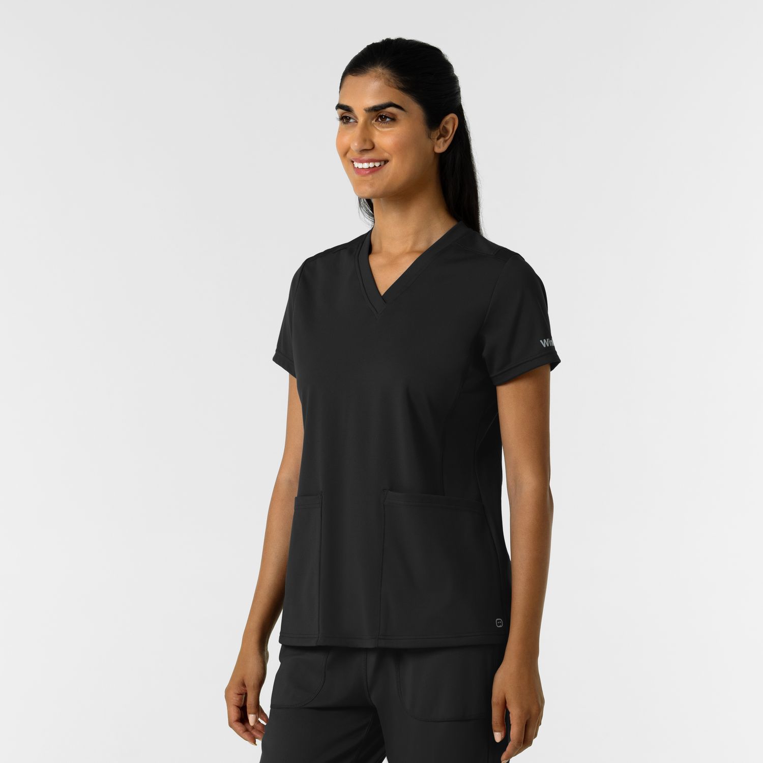 Casacca donna 6559 scollo a V black
