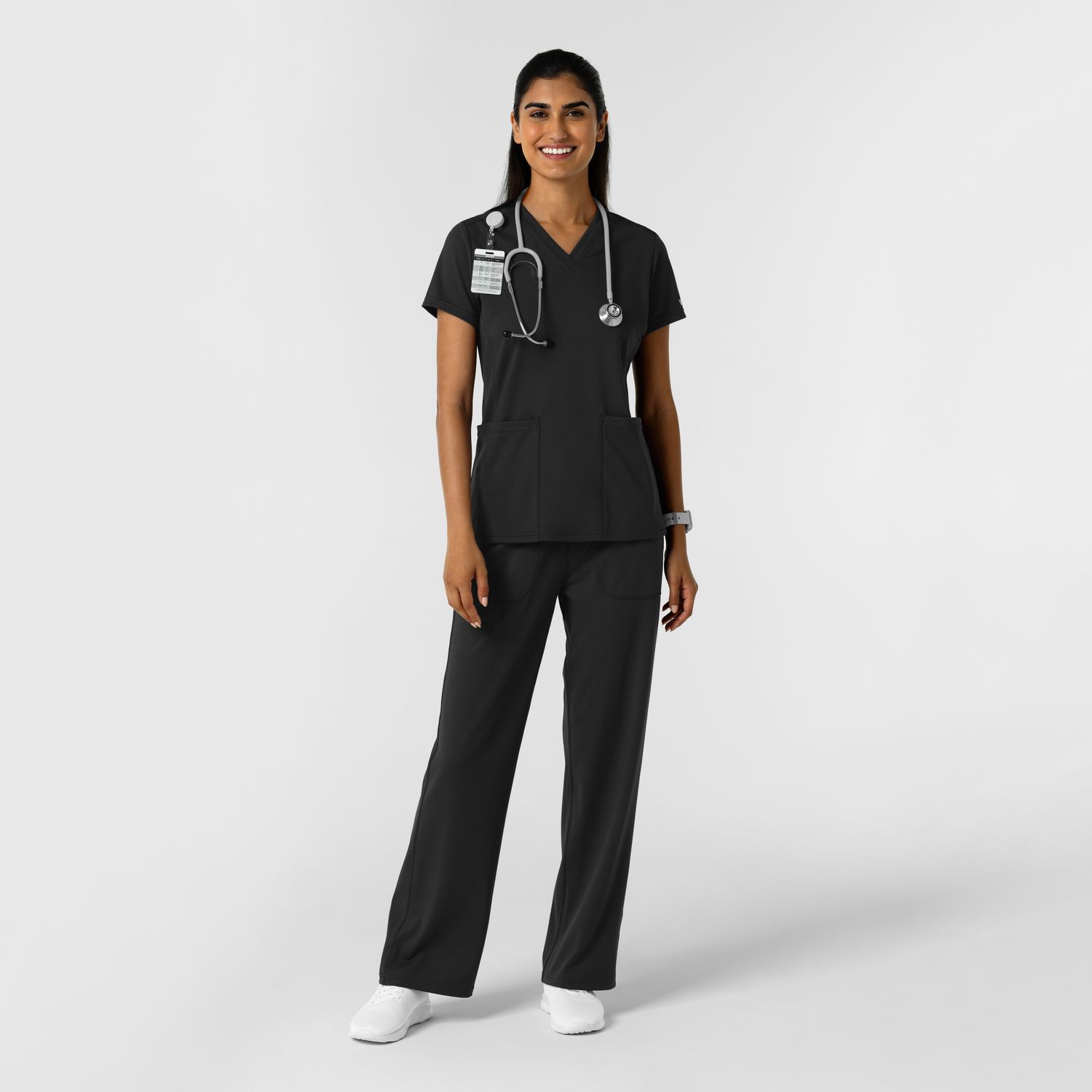 Casacca donna 6559 scollo a V black